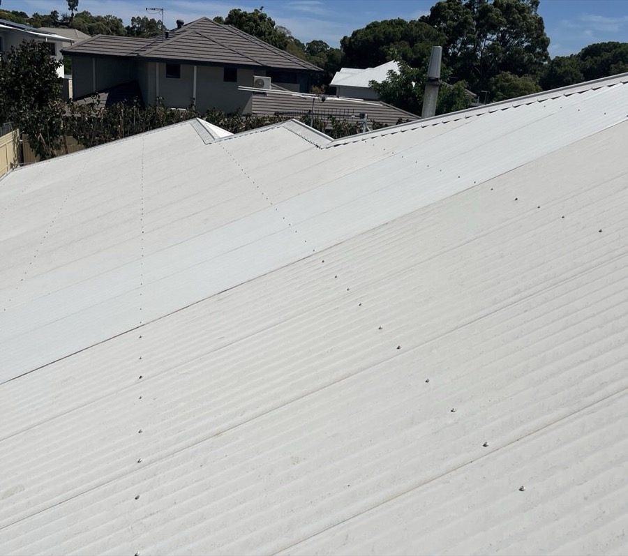 After: New full-length roof sheets